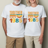 1985 To Anniversary T-Shirt, Matching Anniversary Shirts, Custom Anniversary Shirt Gift For Couple, Wifey and Hubby Tee, Husband and Wife
