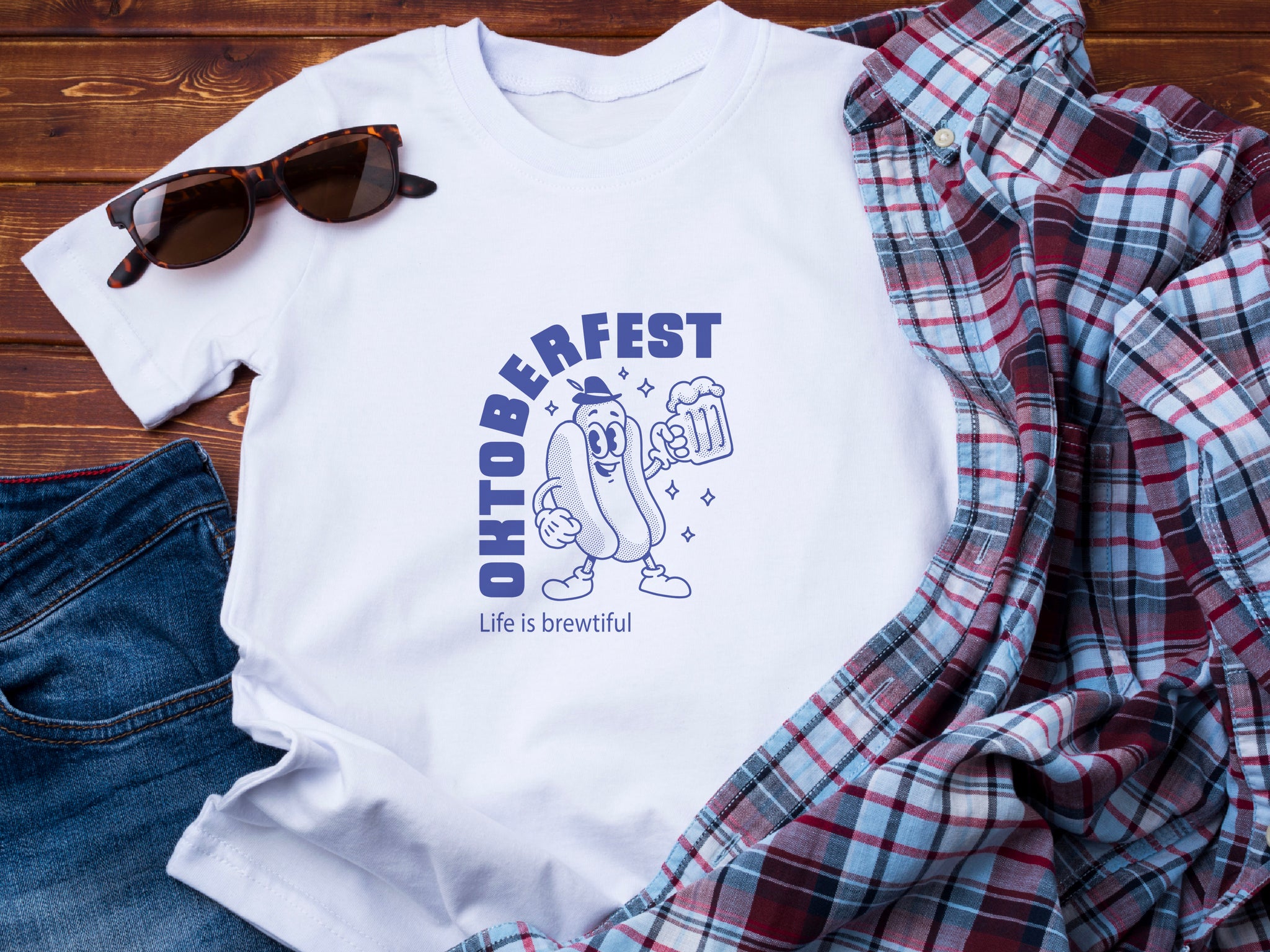 Oktoberfest T-Shirt – Funny Beer Festival Tee – Bavarian Costume Shirt – German Party Outfit – Lederhosen Style – Beer Lover Gift